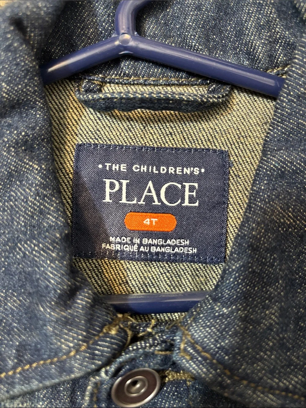 The Children's Place Dark Blue Denim Jacket for Kids